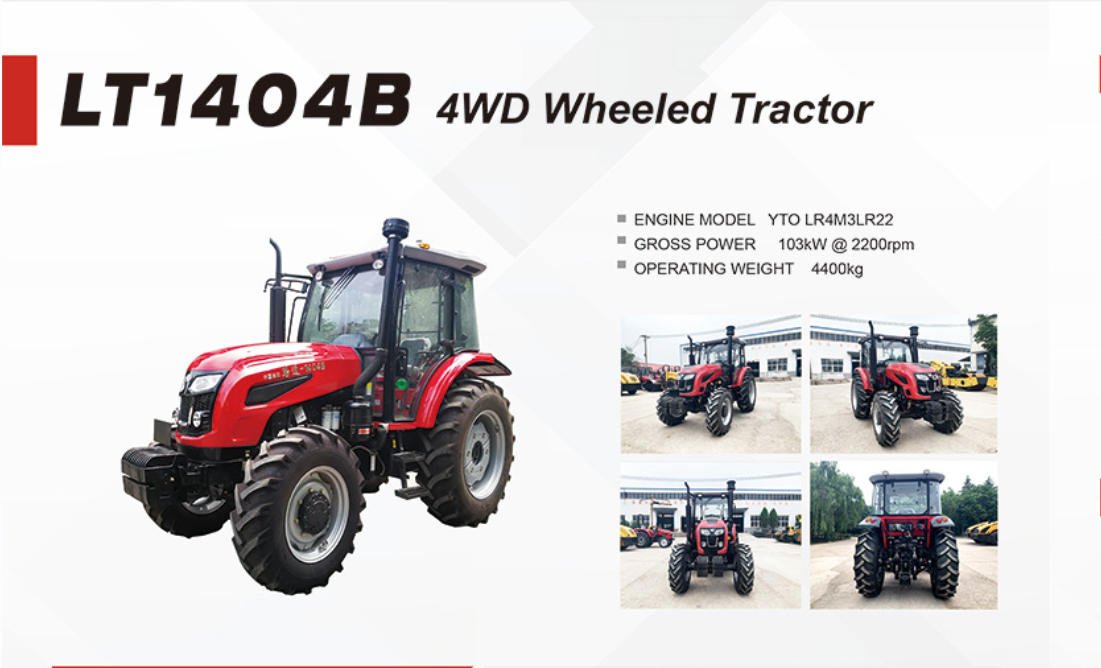 High Quality 140HP 4WD Compact Tractor Agricultural Lawn Farm Tractors