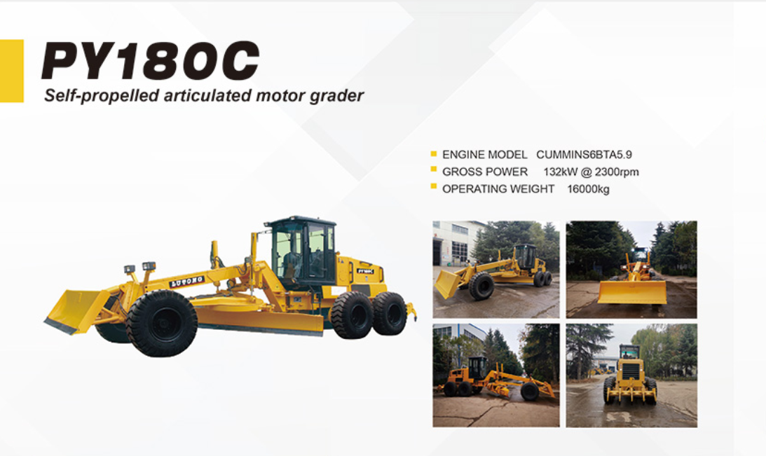 Road Machinery Motor Grader 180HP Py180c with Good Price