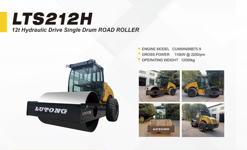 Chinese 12ton Hydraulic Single Drum Vibratory Road Rollers Lts212h with Diesel Engine for City Machinery