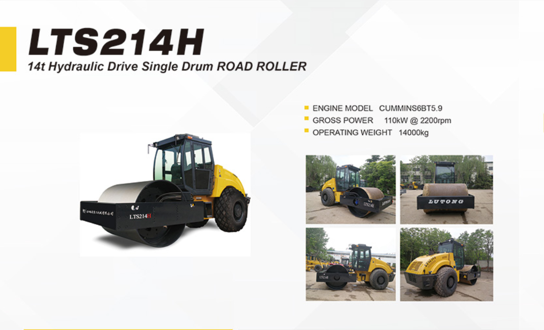 UsIndustrial Compactor Machine 14 Ton Single Drum Road Roller for Sale