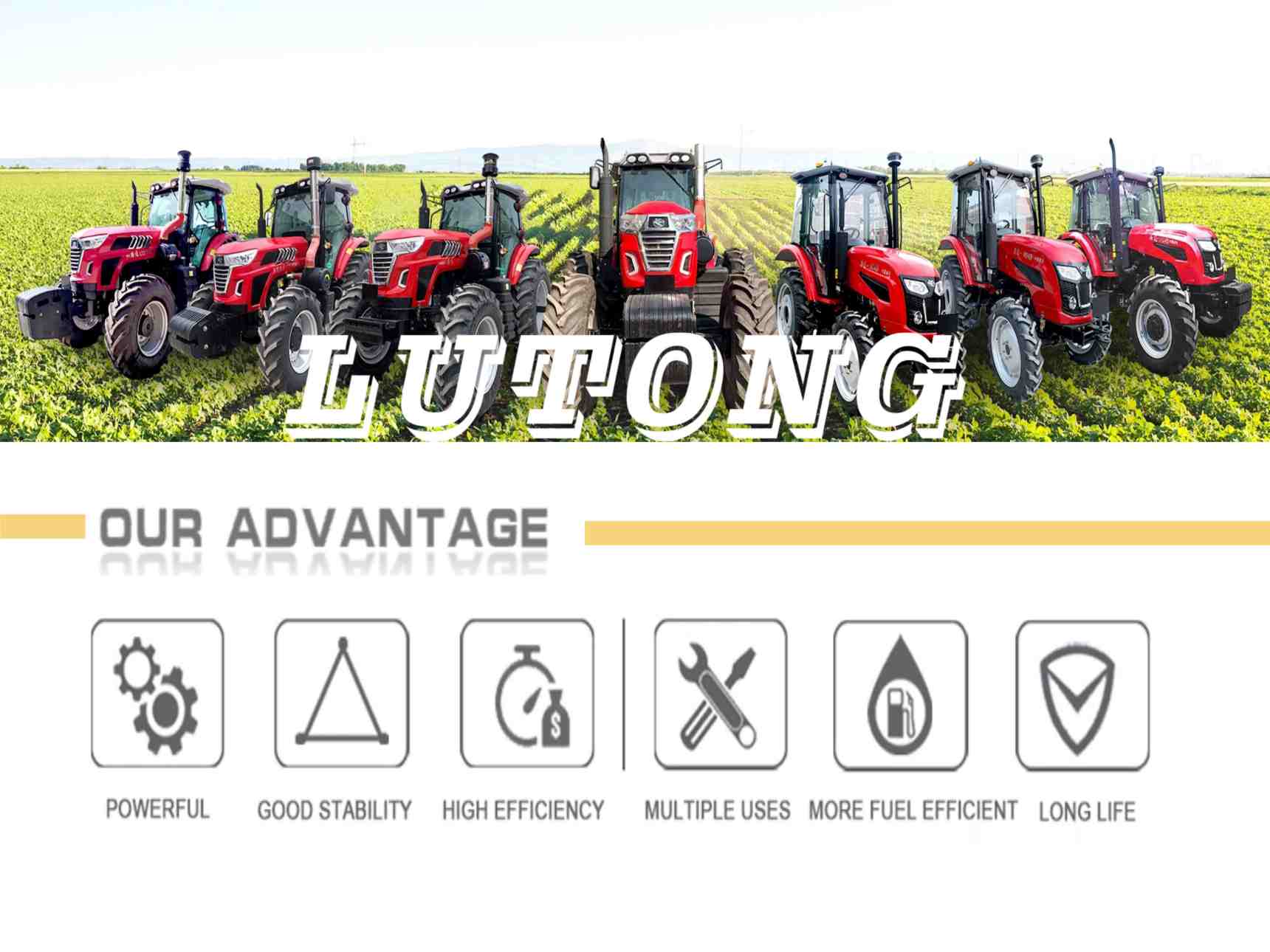 Lutong 90HP Big Tractor Farm Tractor for Farm in Good Price