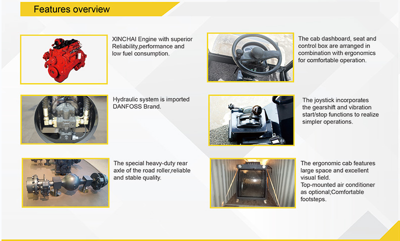 6tons Hydraulic Drive Single Drum Compactor as Middle-Sized of Road Construction