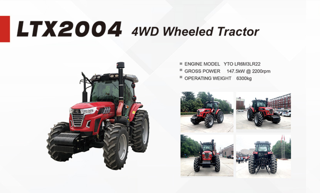 China Hot Sale Tractor 200HP 4WD Lawn Tractor for Agricultural Work