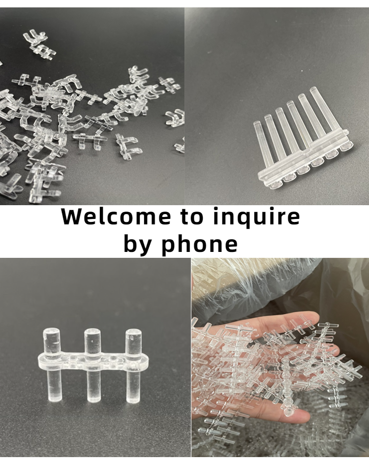 Transparent plastic parts