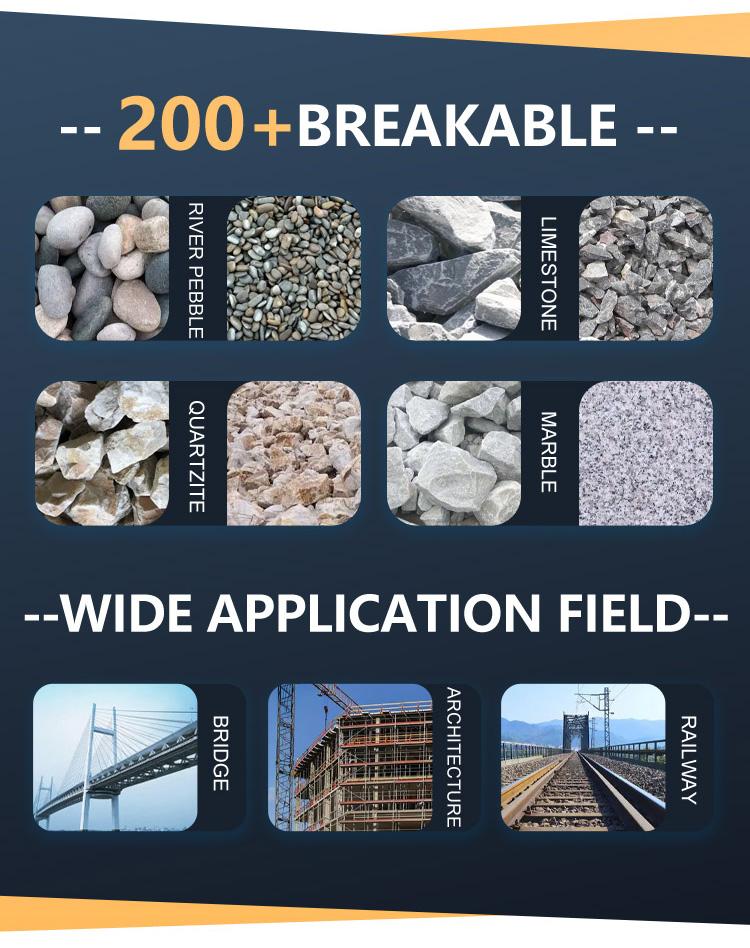 Stone field Granite ore field synthetic copper mine type large diameter crusher