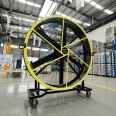 JULAI 2 m permanent magnet energy-saving large fan floor 6.5ft high air volume mobile fan industrial pulley