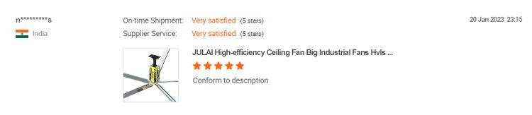 JULAI factory low price 18/20/24ft industrial fans big Ceiling Fans