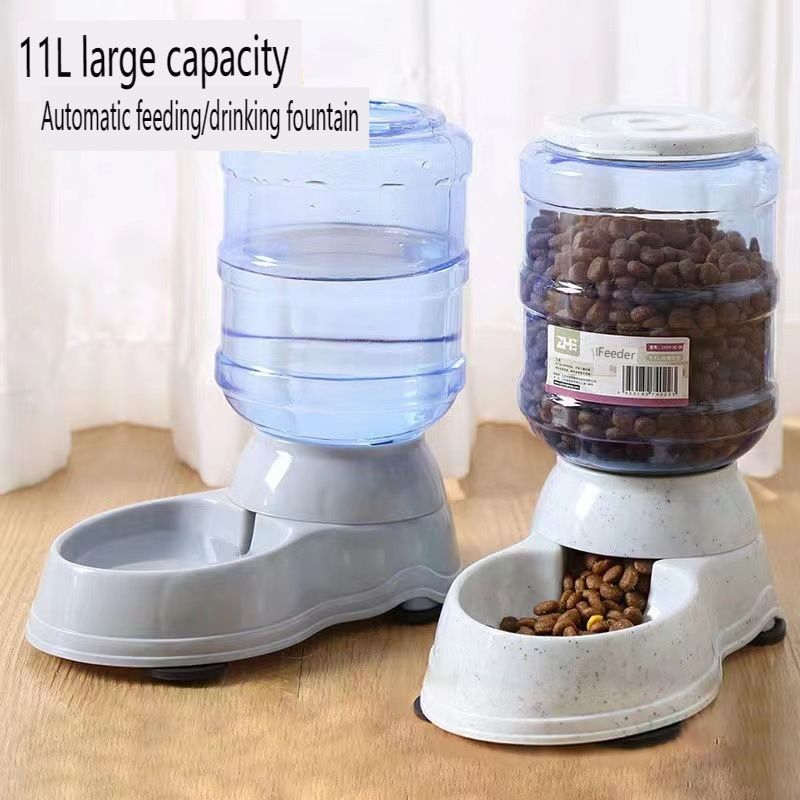 1L-11L Large Capacity Cat and Dog Pet Dispenser with Automatic Feeding and Worry free Exit
