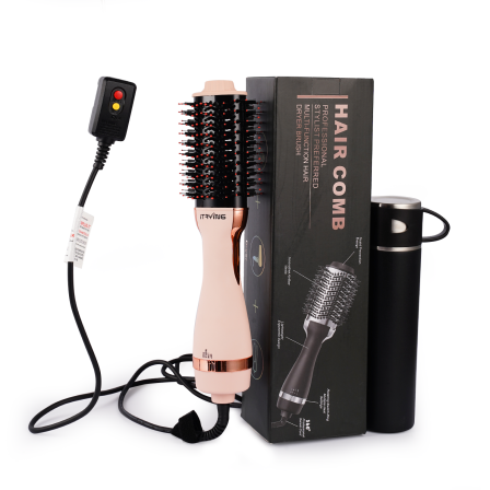 Hot air brush, Straightener, curler, one-step styling brush, professional hair dryer brush