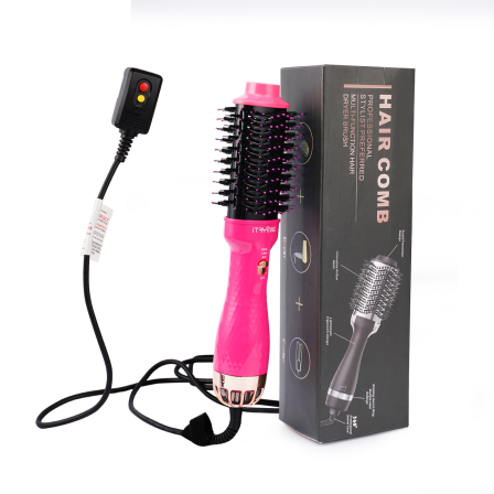 Hair Dryer Brush 3-in-1 Straightener Curler Function Hair Styler Anti Scald Perfect Hot Air Brush Designed for Women