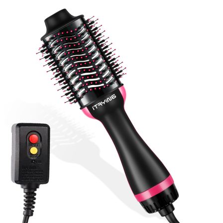 Professional Hair Dryer Brush, Hot Air Brush with Oval Barrel, Hair Styling Tools One Step Hair Dryer and Volumizer