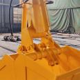 Excavator shell bucket hydraulic double door coal grab with long service life