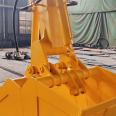 Detachable double opening hydraulic shell bucket with extended arm shell bucket for excavator