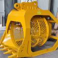 Converting a Hydraulic Screen Bucket Excavator to a Rotating Sand Screen Bucket for Easy Operation
