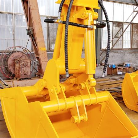 Detachable double opening hydraulic shell bucket with extended arm shell bucket for excavator