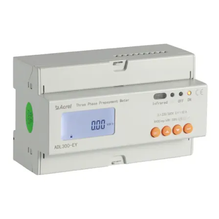 ADL Series remote control Kwh Watt Hour Meter Three Phase Din Rail Mount Prepaid Energy Meter ADL300-EYNK