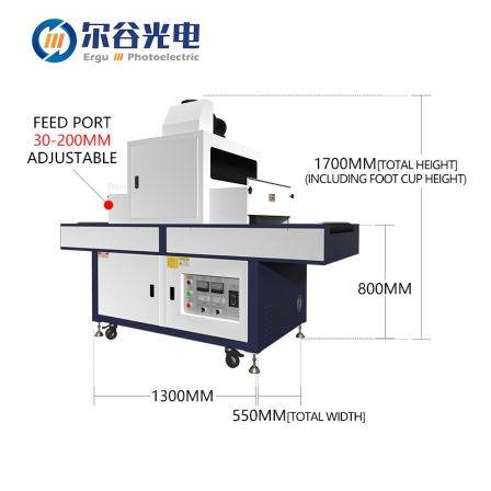 LY300-2 UV tunnel oven dryer coating drying curing machine