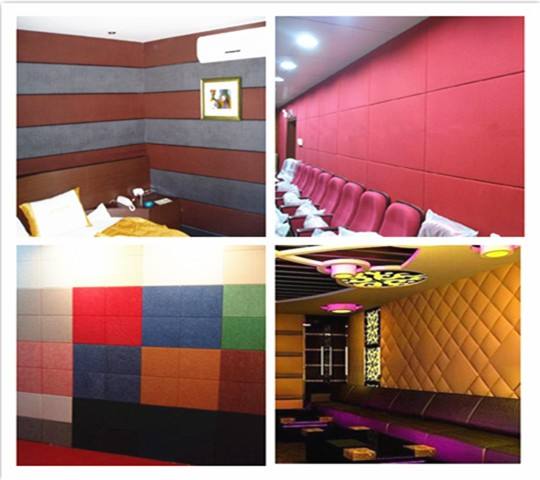 panneau acoustic salle home cinema 3d fiberglass woven fabric