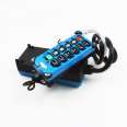 2 transmitters + 1 receiver 10-channel key direction button crane hoist F21-E2B-8 blue