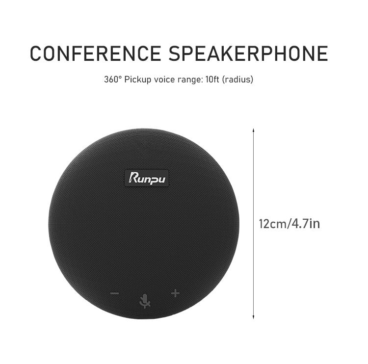 2021 Hot Seller Wired USB Conference Microphone 360 Voice Pickup 10ft Speaker Phone for Conference Calls