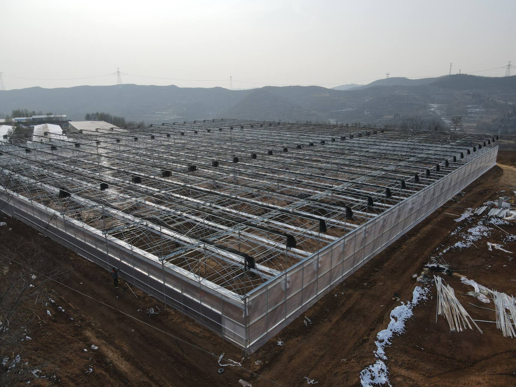 Agriculture multi-span arch plastic film Greenhouse tomato greenhouse and strawberry greenhouse turnkey project