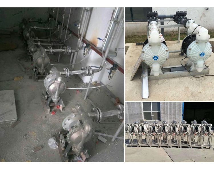 Sewage water Air Double Diaphragm Pump stainless steel air operated pneumatic water oil lotion pump