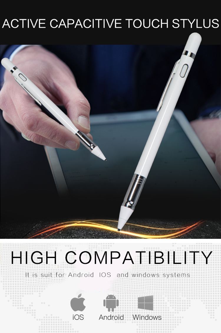 Best Quality Pen Capacitive Aluminum Stylus For IOS Android Tablets