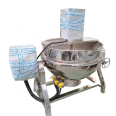 Electric heating and gas heating jacketed kettle with mixer