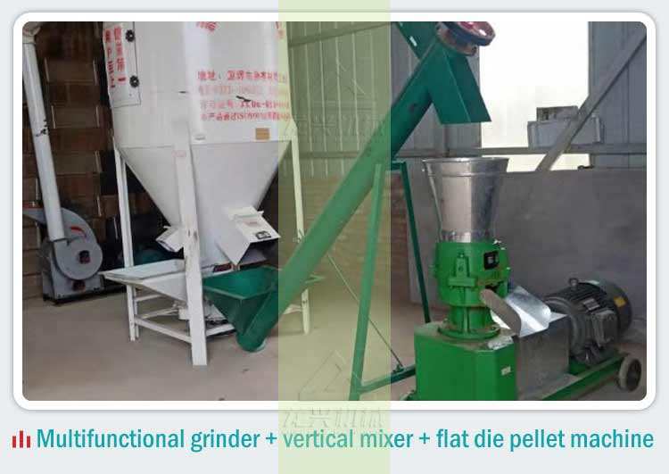 100 kg/h mini flat die pellet mill homemade feed pellet machine for small poultry farm