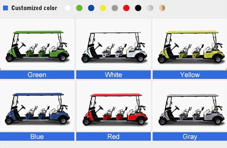 Four wheel small electric car 4 seater golf cart with CE certificate