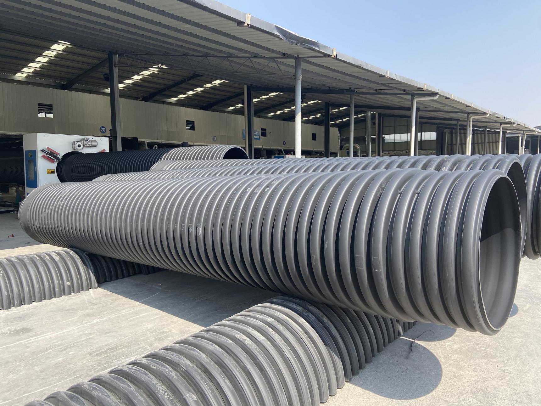 Factory price DN200-DN 800 double wall corrugated pipe