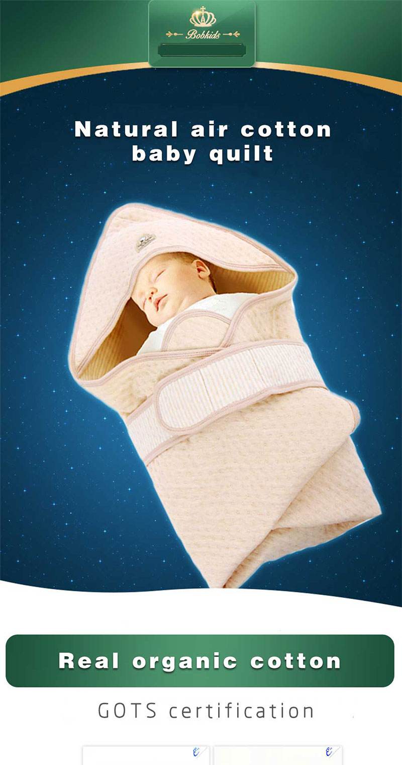 Comfortable natural air organic cotton baby quilt high quality baby quilt environmental protection articles for babies