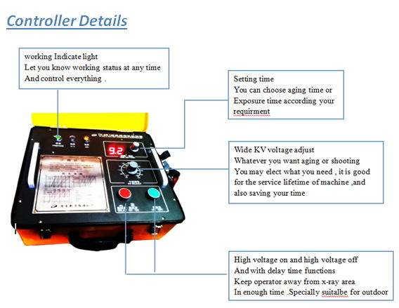 XT-3005 small size Industrial ndt X-Ray Flaw Detector