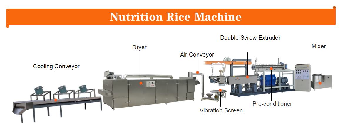 High quality instant rice machine instant rice production line instant porridge making machine