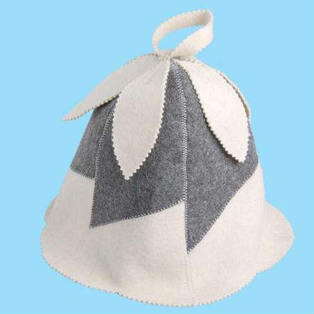 Protective Russian banya 100% wool felt sauna hat
