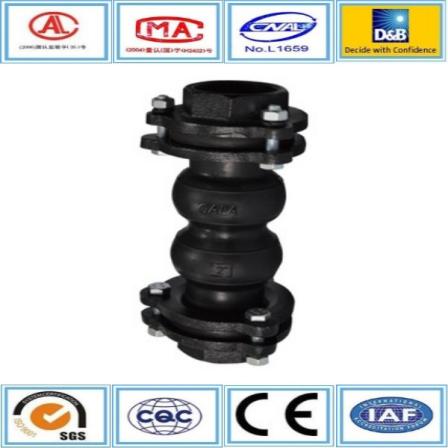 Triangle flange and bolt connection thread flexible expansion joint for pipe