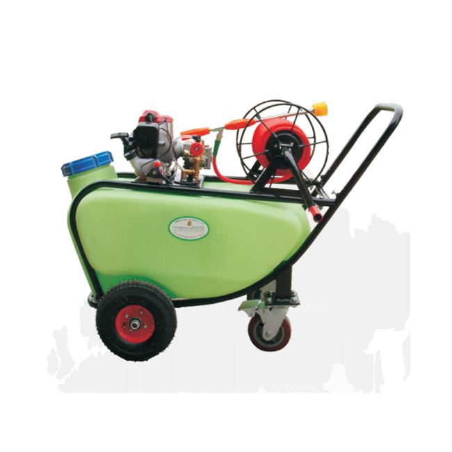 100L hand-pushed high-pressure three-wheel gasoline engine power pump agricultural sprayer