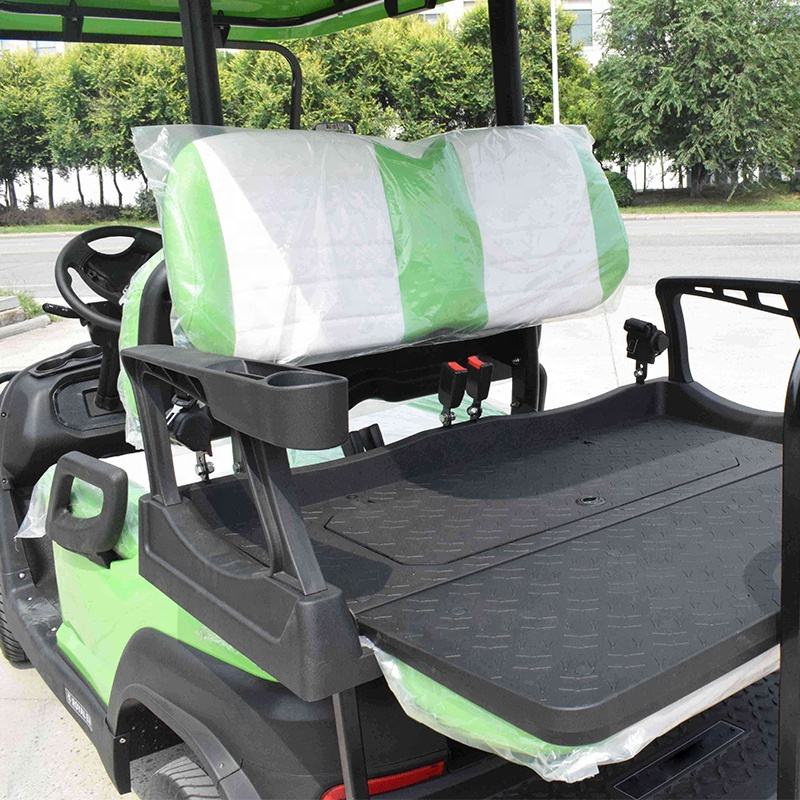 ZYCAR Brand green electric golf cart with four-wheel disc brake
