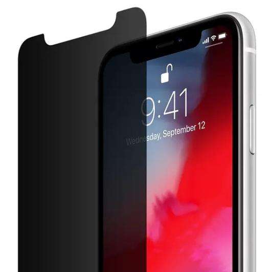Tempered glass screen protector for iphone 11 pro max anti-spy privacy filter
