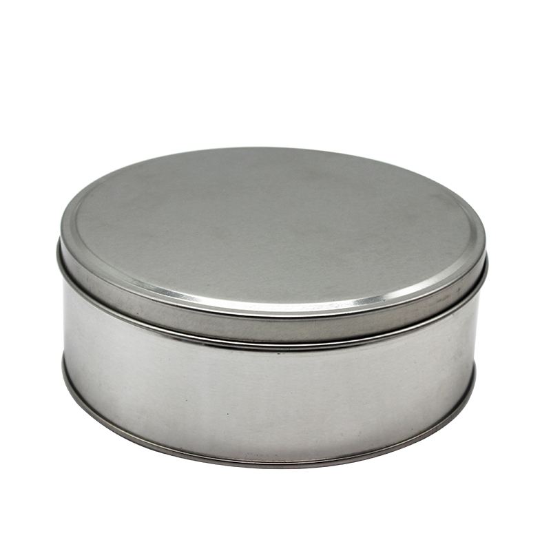 Food grade custom logo round empty metal tea Can coffee tin box tin container for tea