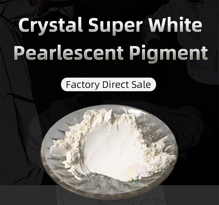 High flash Crystal Super White Pearl Pigment Mica Powder used for Artistic paint