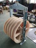 822mm Large Diameter Triple Conductor Pulley Cable Stringing Pulley Block For Conductors
