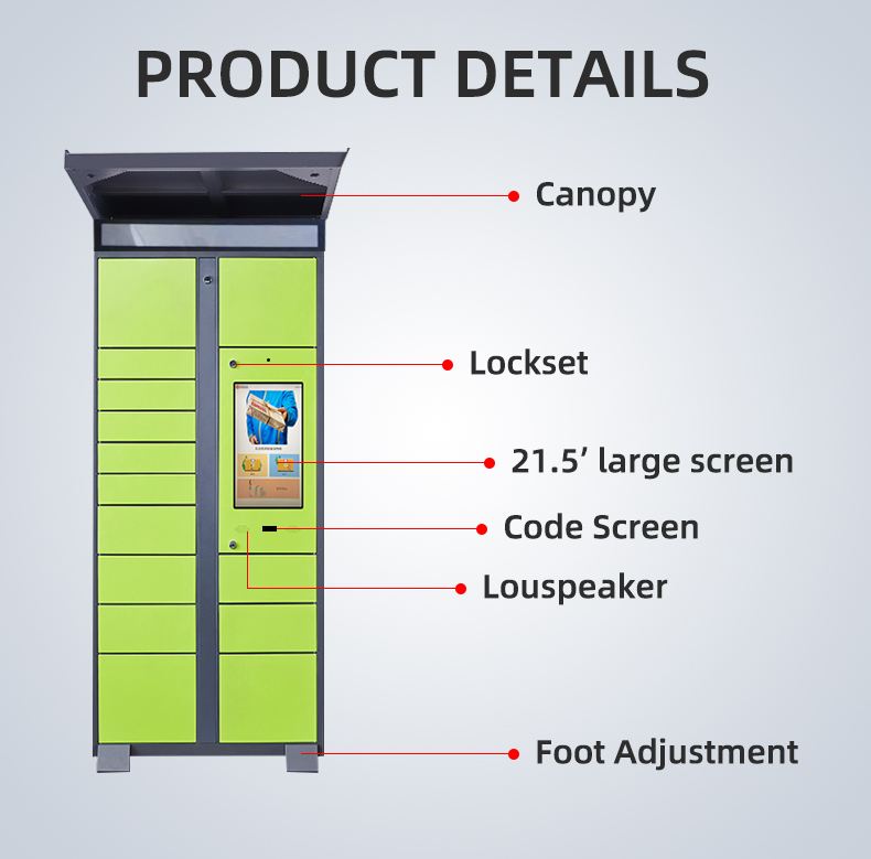 locker electronic digital sample cabinet safe box with system delivery app controlled lockers mail post smart parcel locker