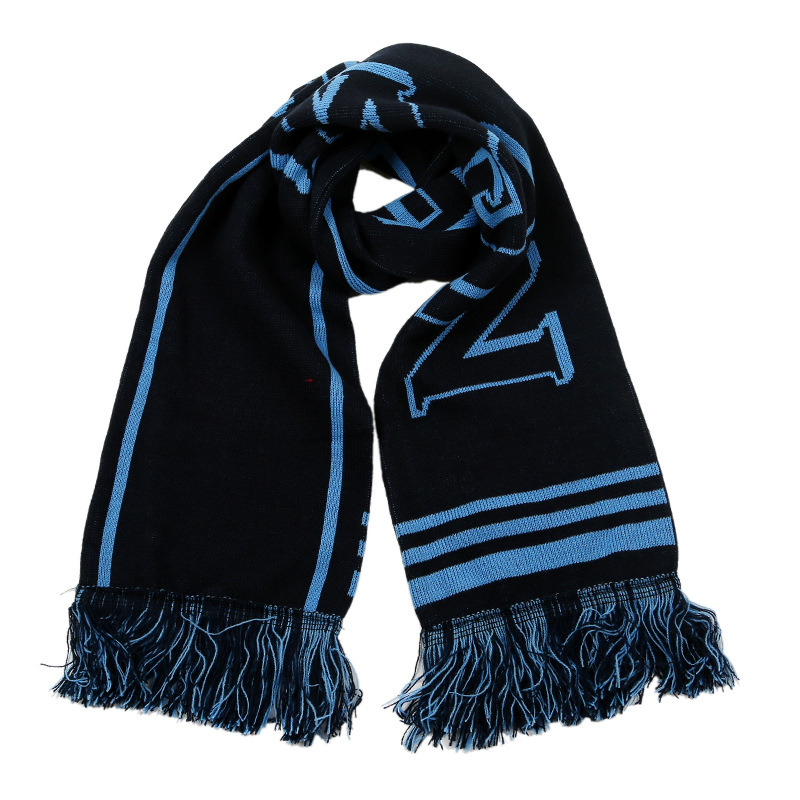 custom nfl fans knitted scarf scarves cheer sport knitted fans scarf football