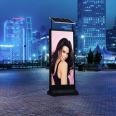 Double-sided standing advertising outdoor solar panel powered LED signage light box billboards signs
