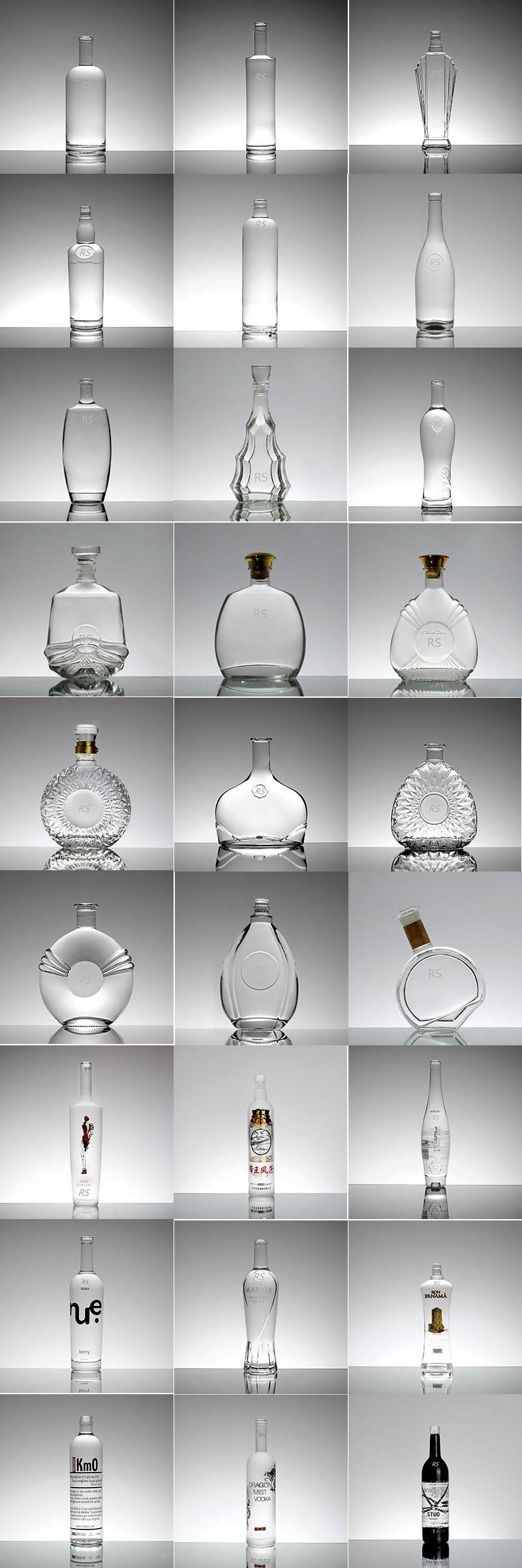 750ml olive oil glass bottle customized glass vodka bottle spirits alcohol beverage flint Glass Bottle Supplier