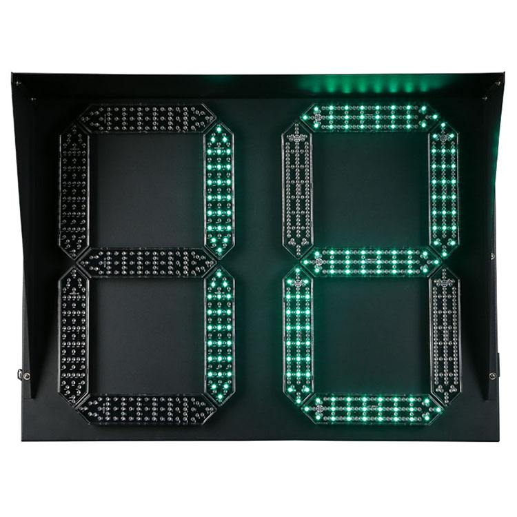 Factory direct sale 2 digital LED traffic countdown meter light counter for sale