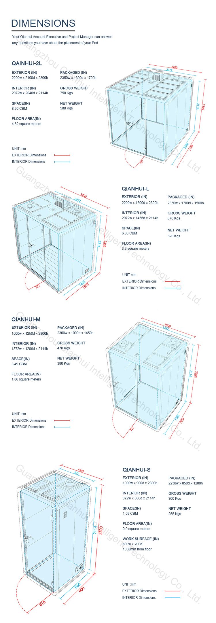 Contemporary cube place silence office mini soundproof booth for  two person studying with air flowing