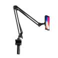 Universal 360 degree rotation long arm gooseneck clip desk bedroom smart mobile mount flexible clamp lazy phone holder for bed