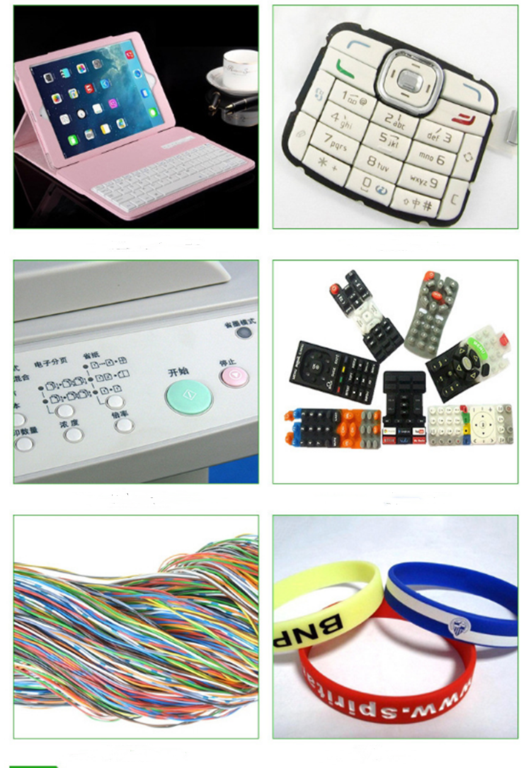 Silicone auxiliary products silicone silk screen printing ink for silicone wristband